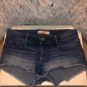 Denim hollister shorts